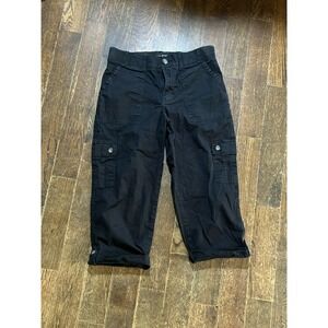 Lee Ultra Flex Cargo Capri Pants - Black - Size 8M